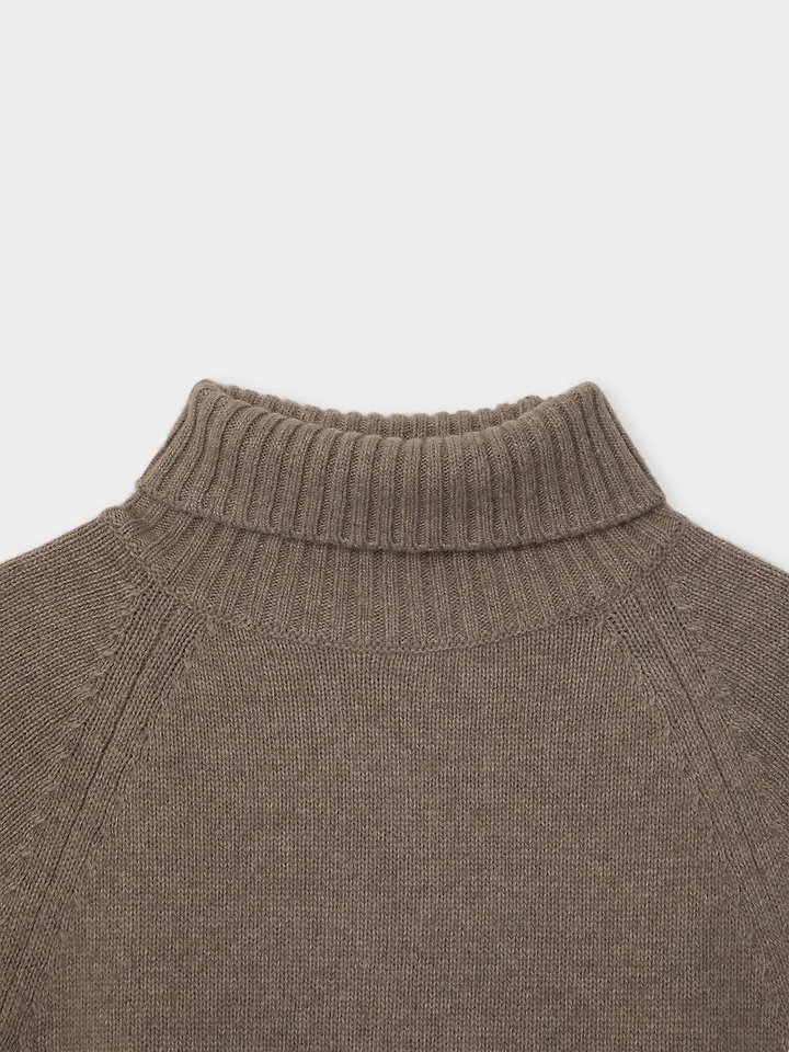 mink cashmere turtle-neck half knit top by Moani for Women - view 11