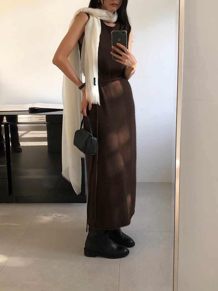 Raccoon sleeveless lobe dress by Moani for Women - view 6