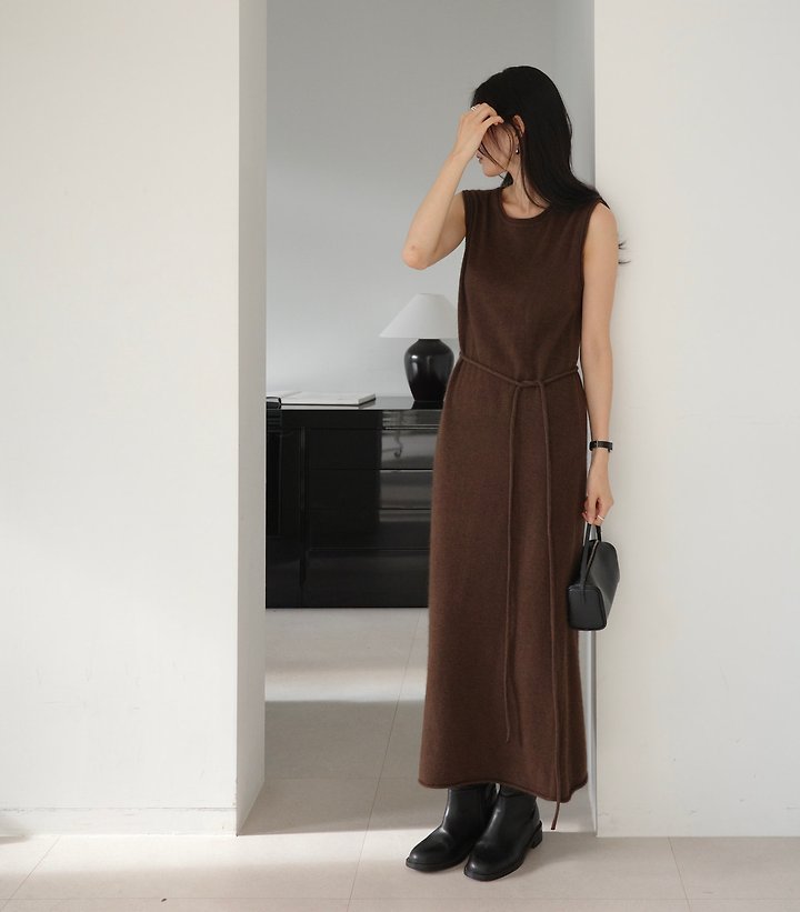 Raccoon sleeveless lobe dress by Moani for Women - view 8
