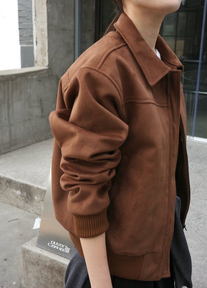Suede bomber jacket by Moani for Women - view 2