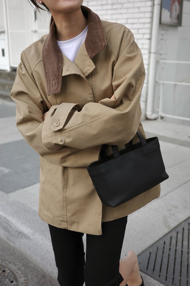High neck half trench coat by Moani for Women - view 9