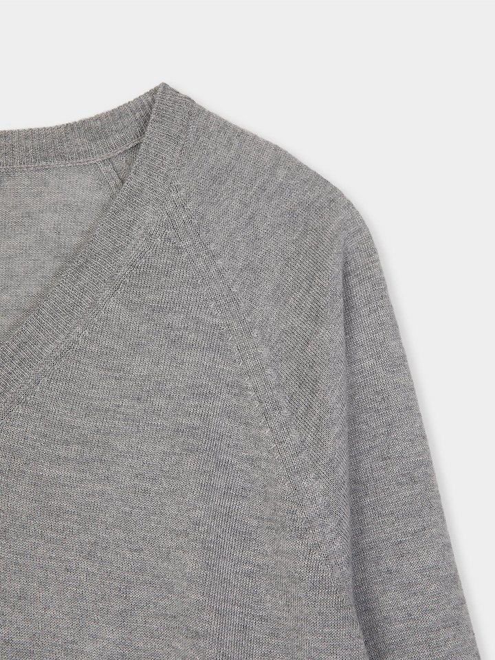 Silk wool V neck knit by Moani for Women - view 11