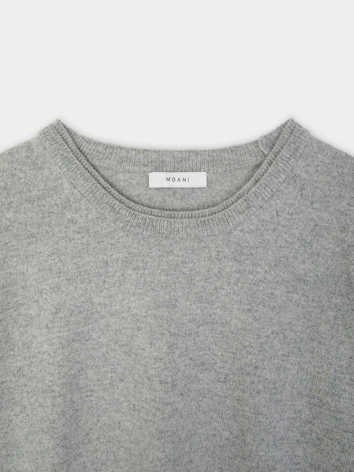 Wool cashmere double lipped round neck knit  by Moani for Women - view 11