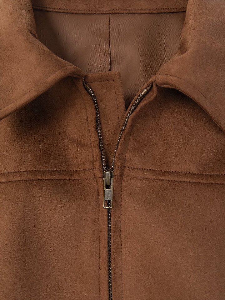 Suede bomber jacket by Moani for Women - view 10