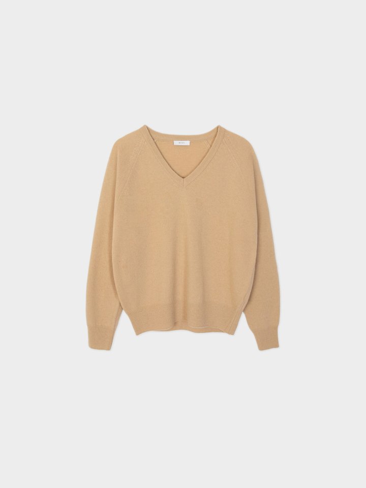 V neck wool cashmere knit by Moani for Women - view 11