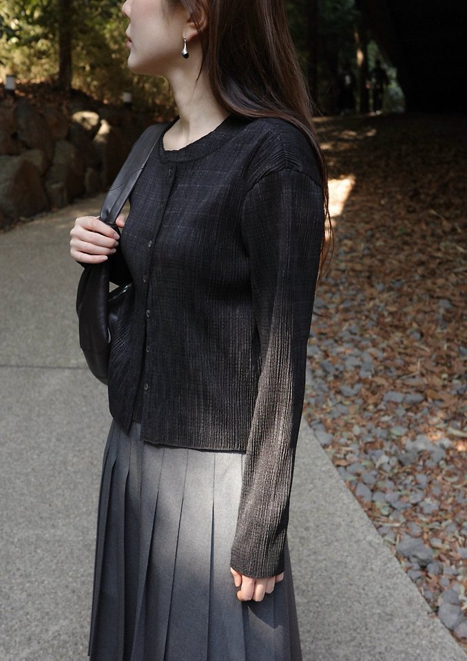 Pleats cardigan by Moani for Women - view 3