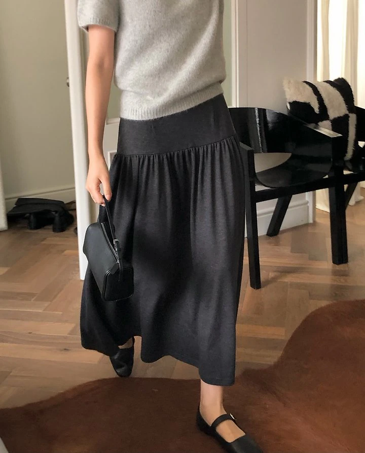 Shirring banded skirt by Moani for Women - view 3