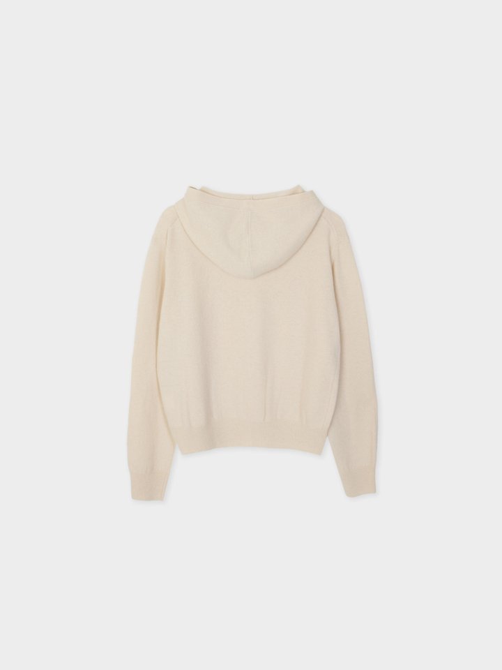 Wool cashmere Hoodie button cardigan by Moani for Women - view 12