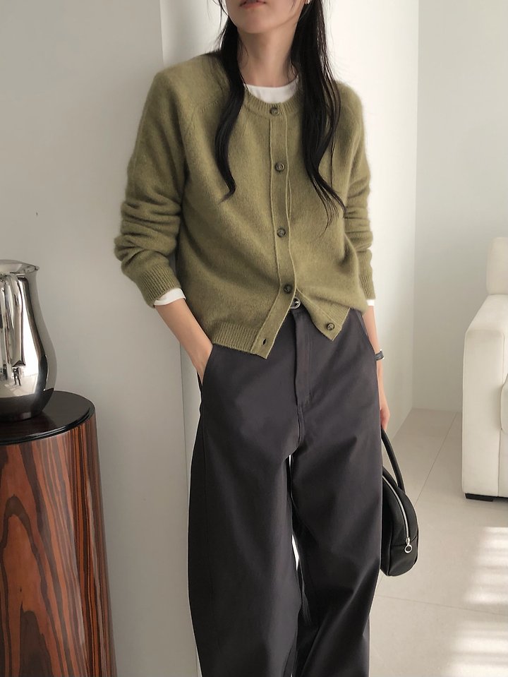 Raccoon O-neck cardigan   by Moani for Women - view 6