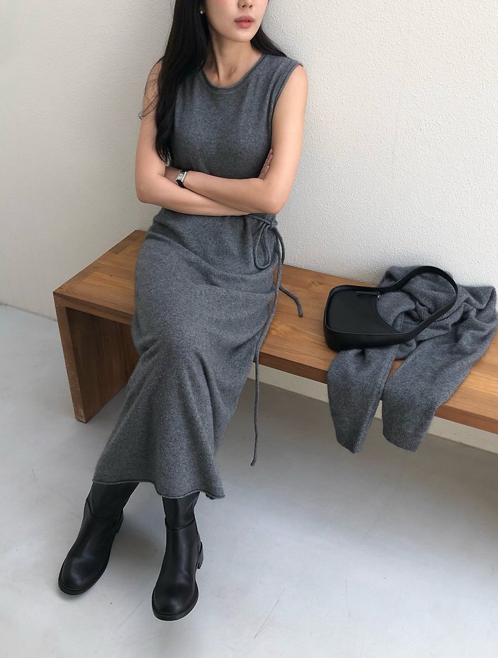 Raccoon sleeveless lobe dress by Moani for Women - view 3