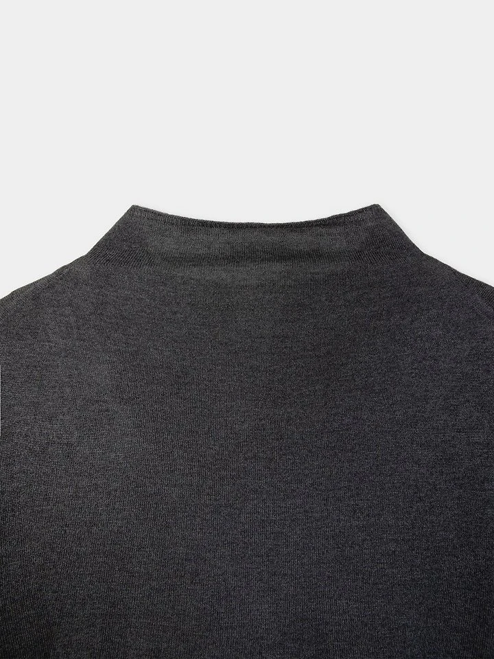Silkwool high neck button cardigan by Moani for Women - view 12