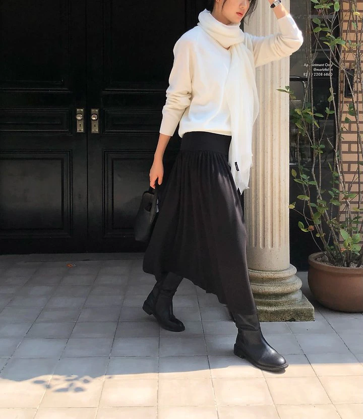 Shirring banded skirt by Moani for Women - view 2
