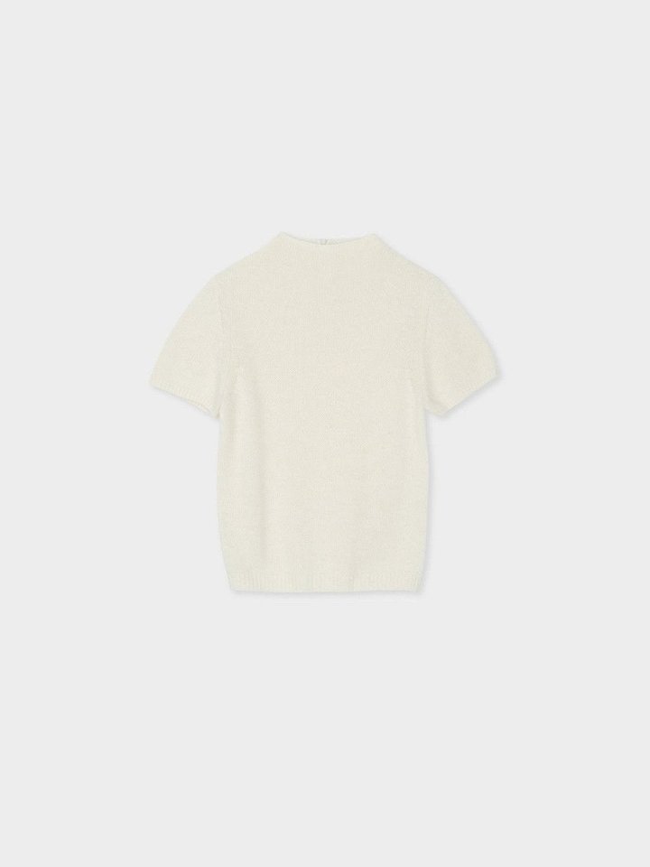 Turtle neck half sleeve raccoon knit by Moani for Women - view 11