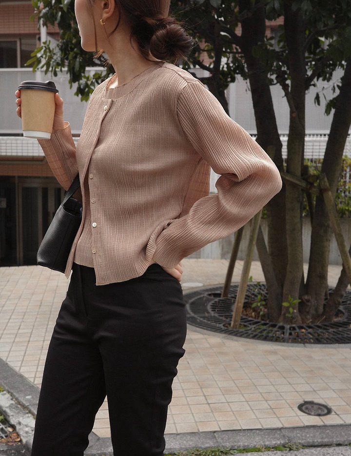 Pleats cardigan by Moani for Women - view 5