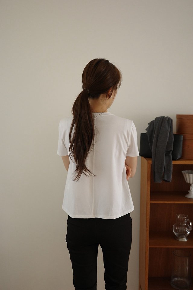 row back line half sleeve tee   by Moani for Women - view 7