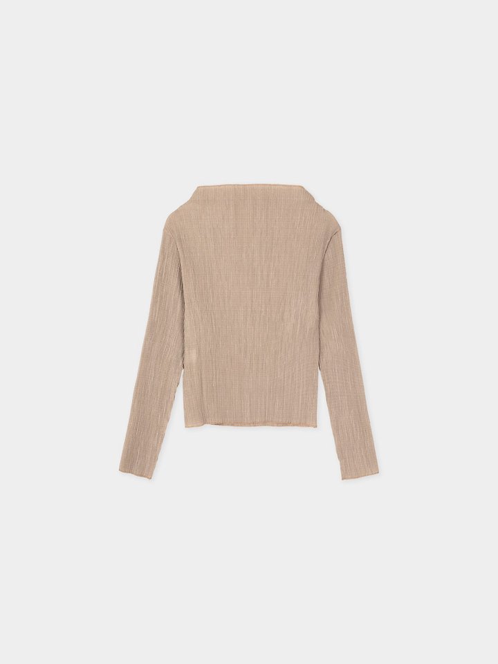 Pleats mok-neck blouse by Moani for Women - view 12