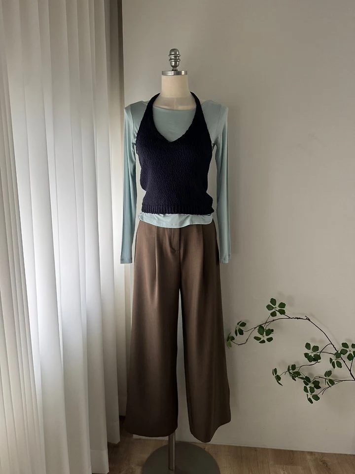Popcorn Holter Knit Top by Most for Women - view 2