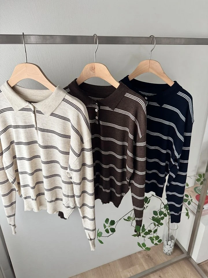 Daily Collar Knit Top by Most for Women - view 8