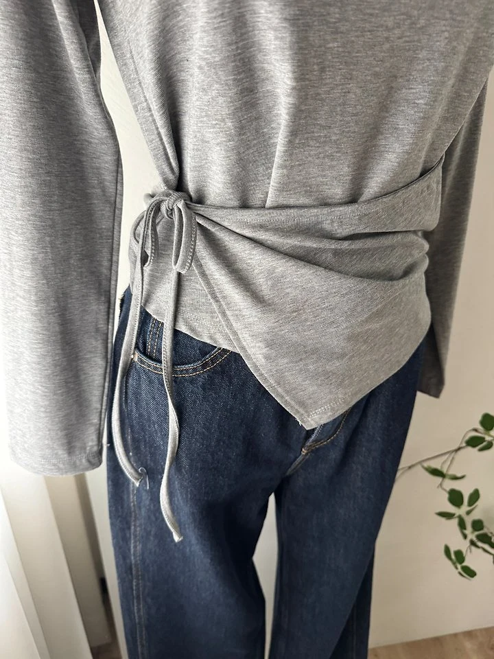 Unbalance Wrap Tee by Most for Women - view 3
