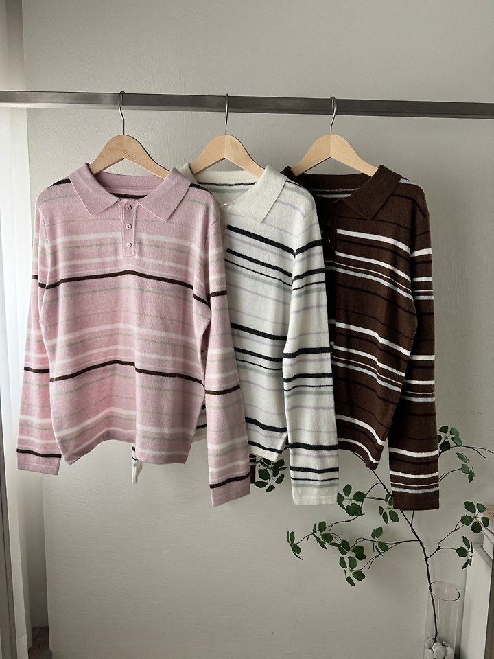 Apple Stripe Knit Pullover by Most for Women - view 1