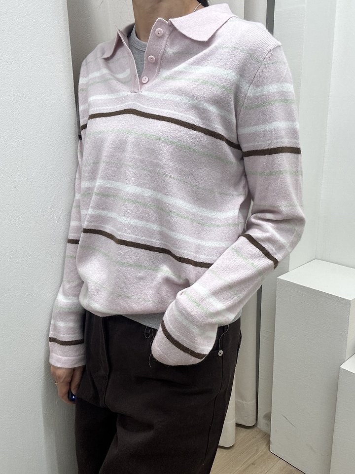 Apple Stripe Knit Pullover by Most for Women - view 3