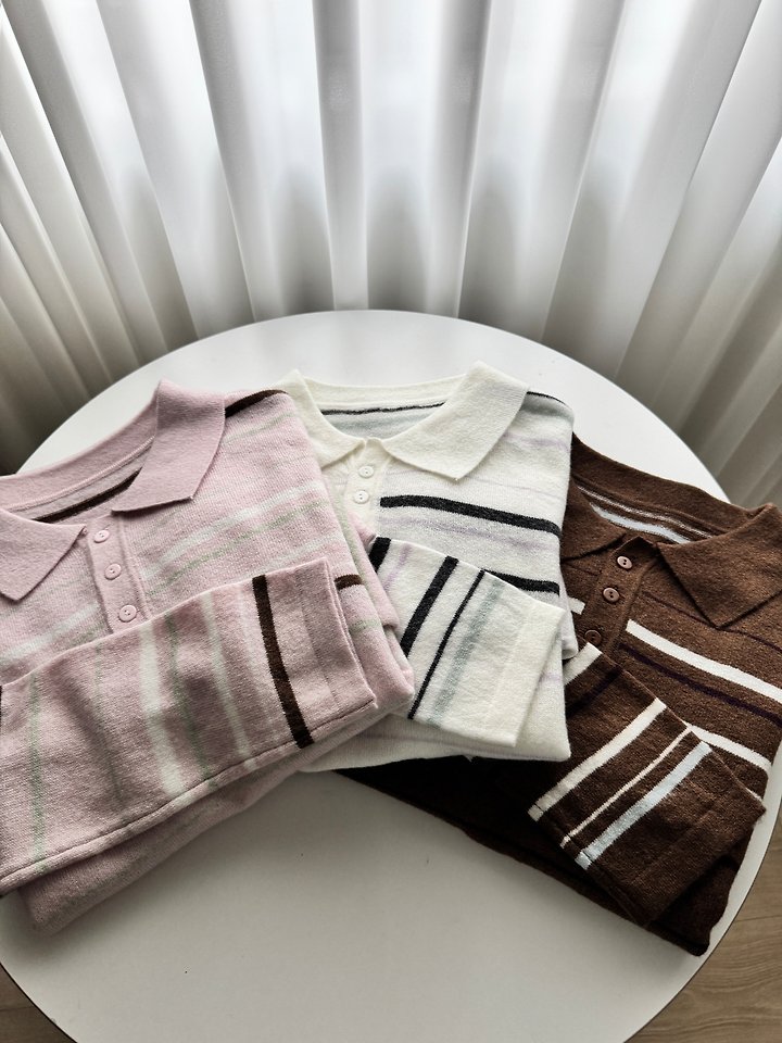 Apple Stripe Knit Pullover by Most for Women - view 7