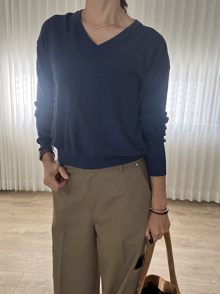 Bay V-neck Knit Top by Most for Women - view 2