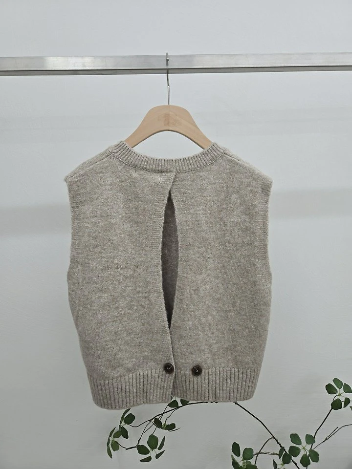 Back Slit Vest by Most for Women - view 5