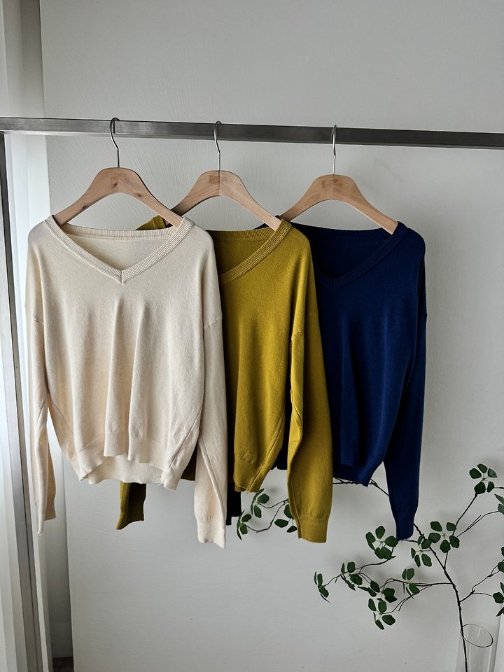 Bay V-neck Knit Top by Most for Women - view 9