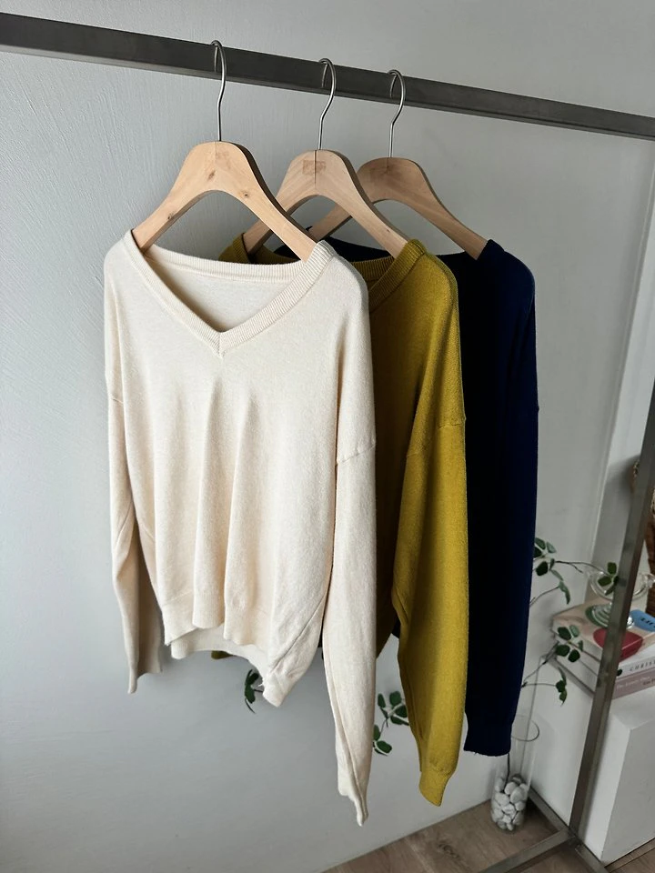 Bay V-neck Knit Top by Most for Women - view 10