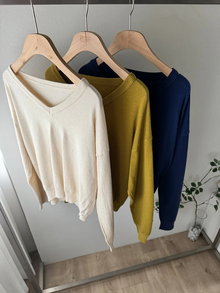 Bay V-neck Knit Top by Most for Women - view 11