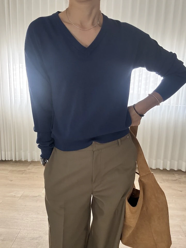 Bay V-neck Knit Top by Most for Women - view 4