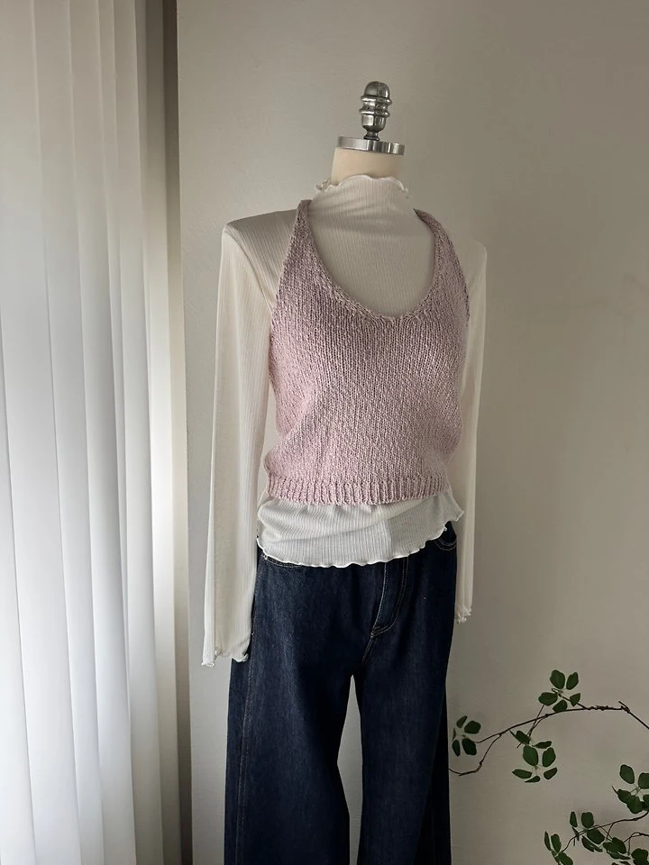 Popcorn Holter Knit Top by Most for Women - view 9