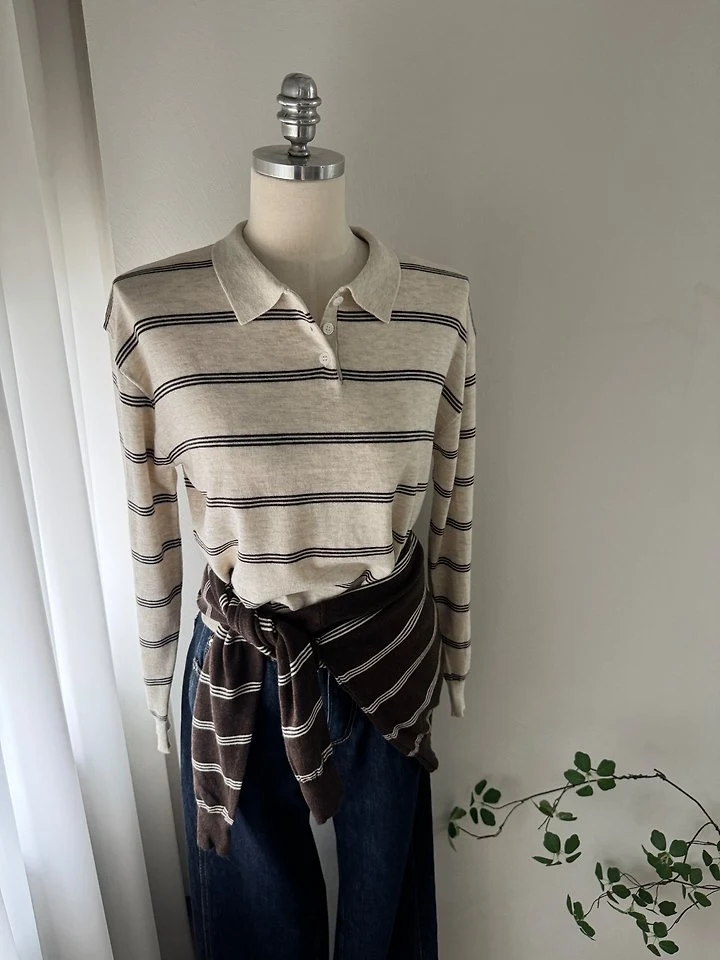 Daily Collar Knit Top by Most for Women - view 3