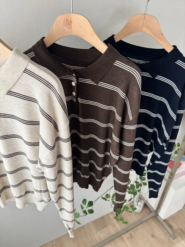 Daily Collar Knit Top by Most for Women - view 7