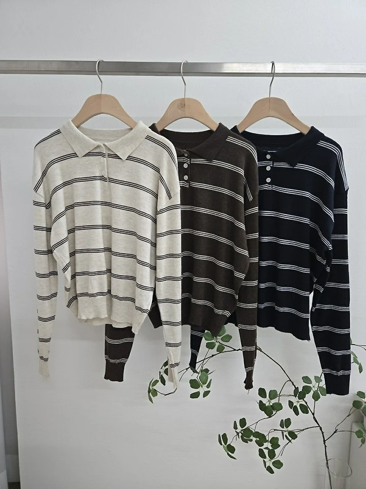 Daily Collar Knit Top by Most for Women - view 9