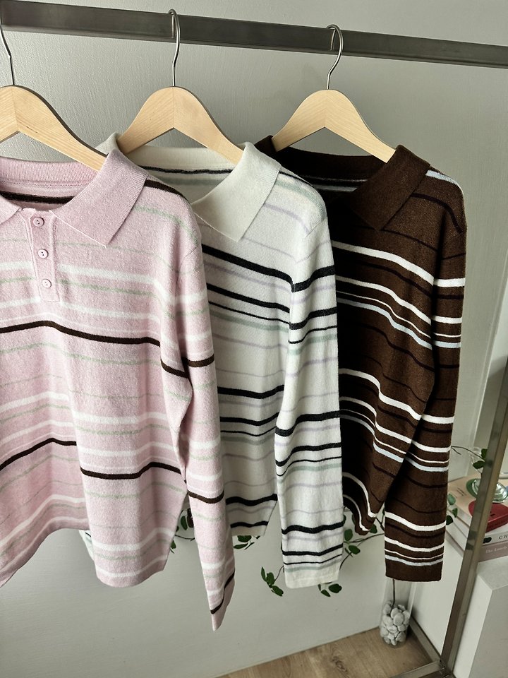 Apple Stripe Knit Pullover by Most for Women - view 10