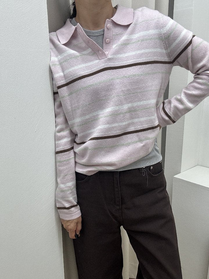 Apple Stripe Knit Pullover by Most for Women - view 2