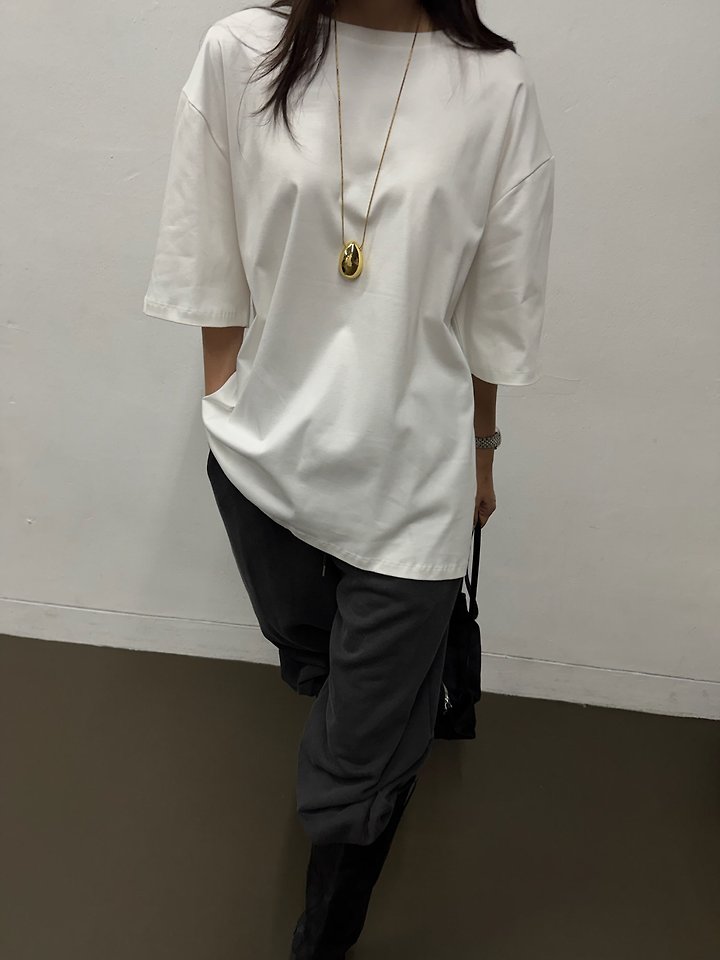 Cotton Silket Padded Tee by Neroli36 for Women - view 8