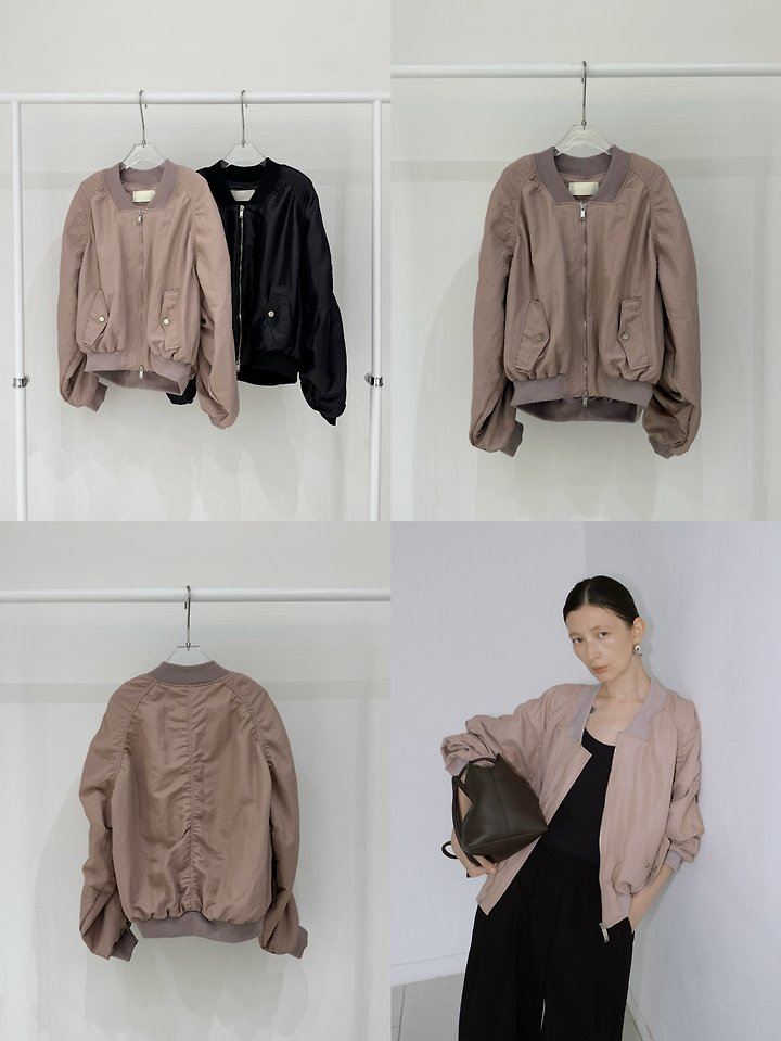 H Nylon Shirring Jacket by Neroli36 for Women - view 8