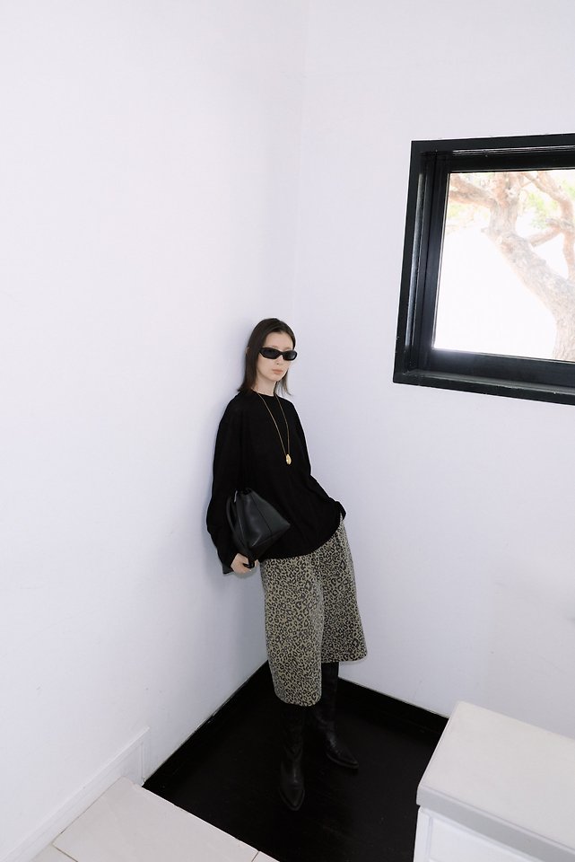 H Leopard Bermuda Pants by Neroli36 for Women - view 3
