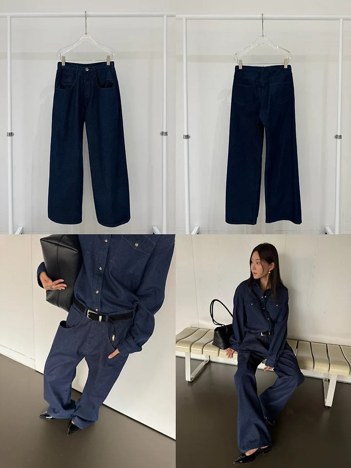 Mazel Dark Blue Jeans by Neroli36 for Women - view 9