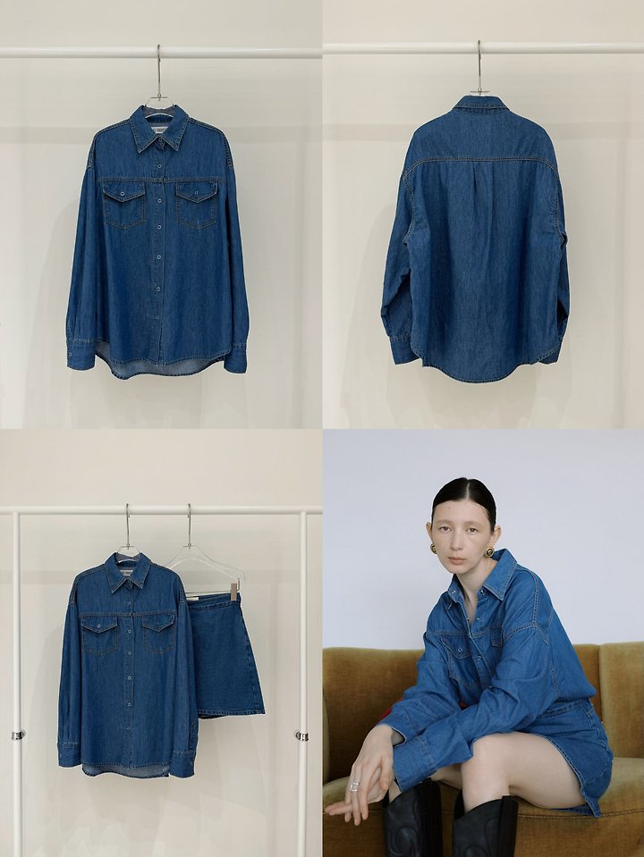 Autumn Denim Shirt by Neroli36 for Women - view 8
