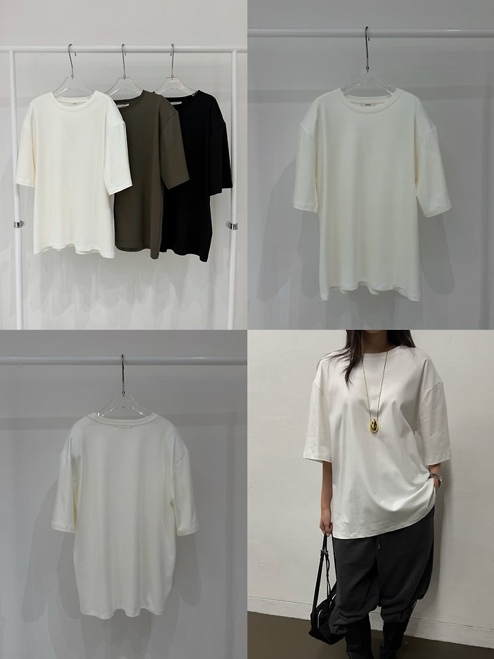 Cotton Silket Padded Tee by Neroli36 for Women - view 9