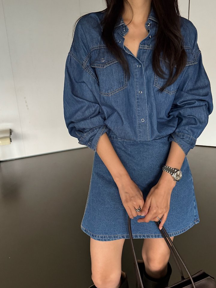 Autumn Denim Shirt by Neroli36 for Women - view 7