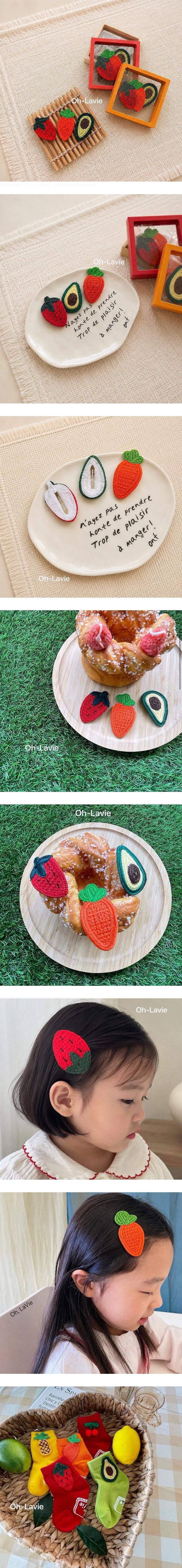 Fruits Hairpin Set by Oh lavie for Child - view 1