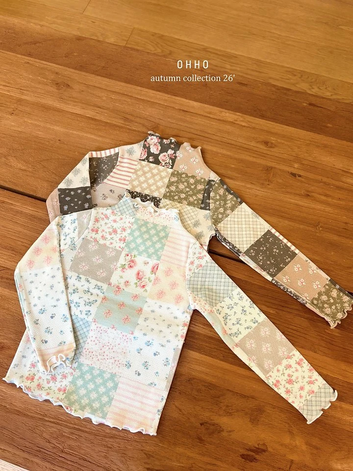 Sweet Half Mock Tee by Ohho for Child - view 9