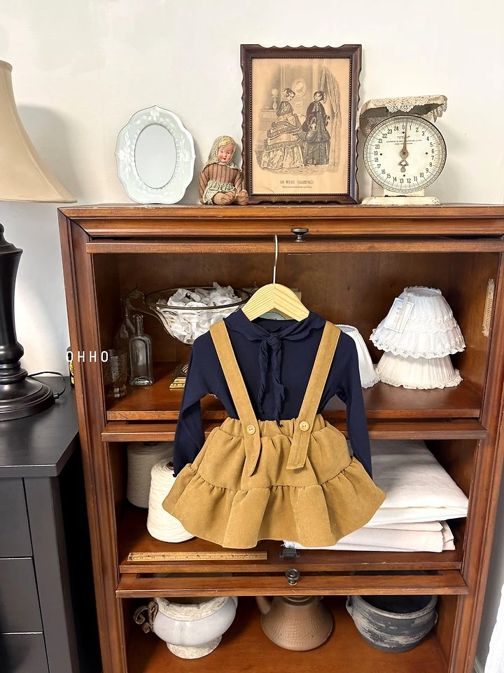 Caramel Ribbon Tee by Ohho for Child - view 2