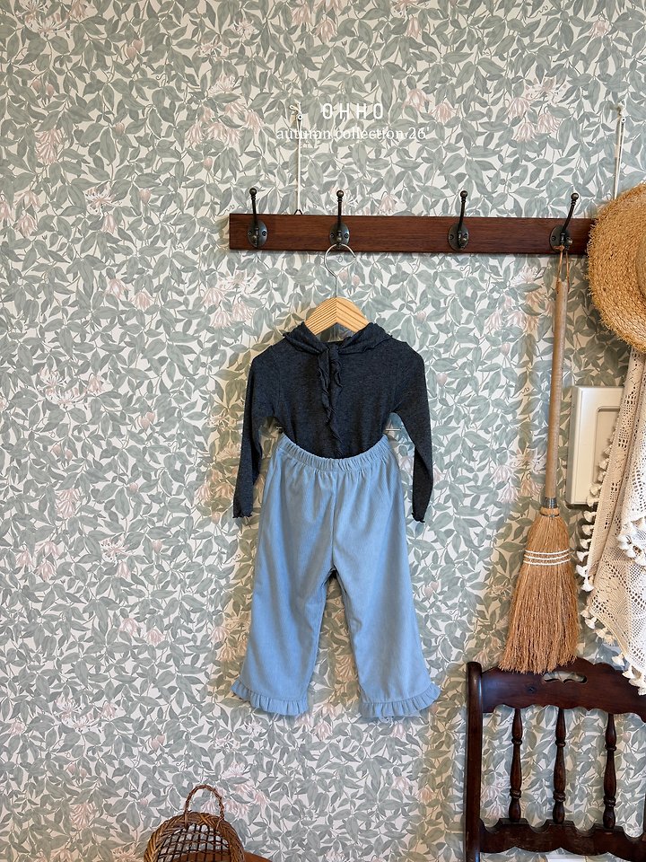 Soft Corduroy Frill Pants by Ohho for Child - view 12