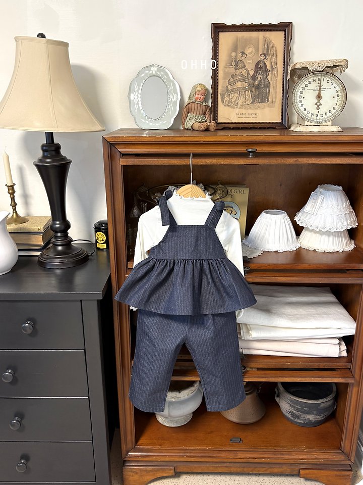 Herringbone Denim Pants by Ohho for Child - view 9
